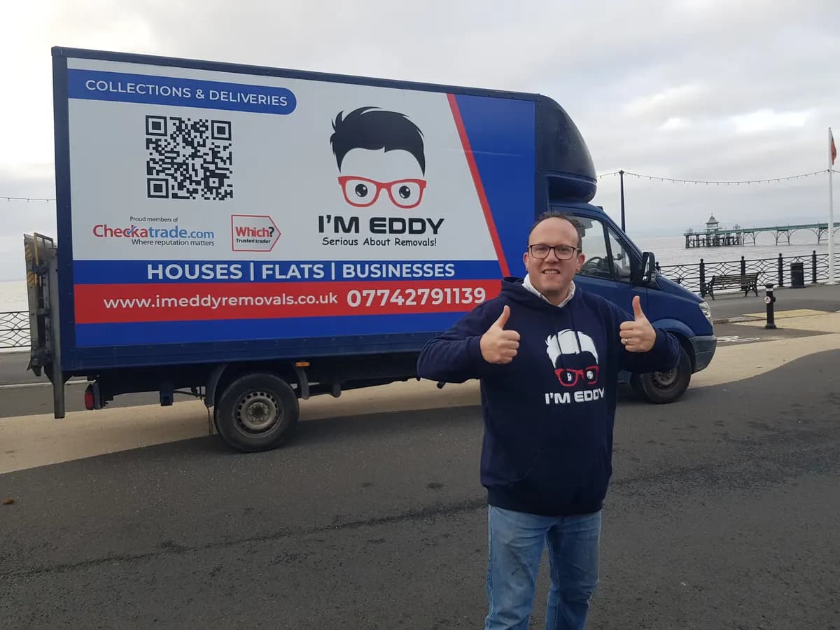 Nigel with the Luton van on a man-with-a-van removals job near Bristol